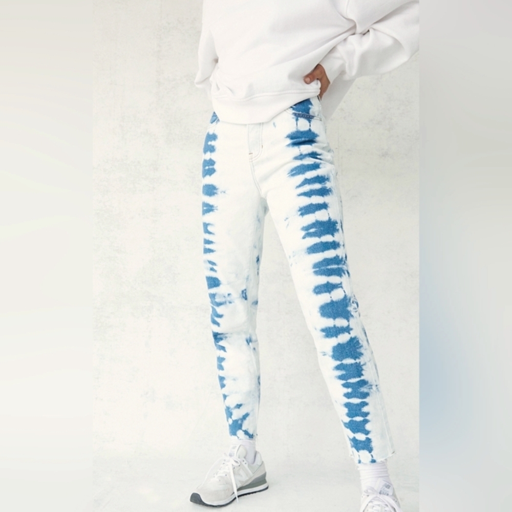 PacSun Tie Dye High Waisted Straight Leg Jeans size 23 - Picture 10 of 10